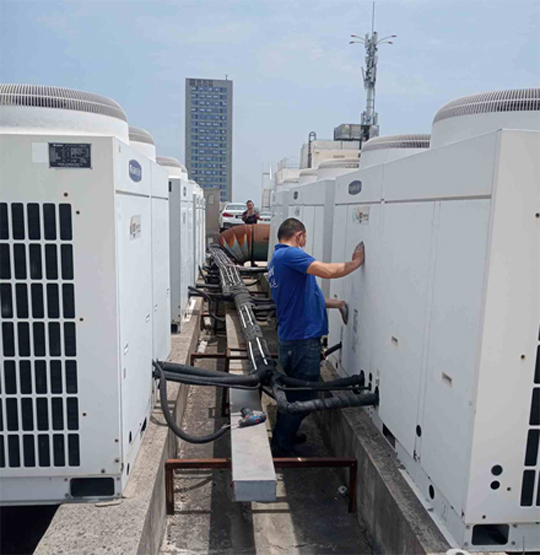 夏津中央空调制热和不制冷系统维修方法